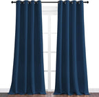 NICETOWN Moroccan Blue Blackout Curtains 108" Long - Image 2