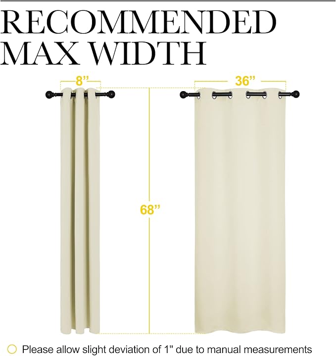 NICETOWN Kitchen Curtains for Decoration, Thermal Insulated Grommet Room - Image 7