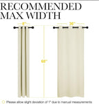 NICETOWN Kitchen Curtains for Decoration, Thermal Insulated Grommet Room - Image 7