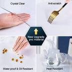 28x60 inch Clear Plastic Dining Room Table Protector PVC Table Cover Mat Desk Pad Mat Rectangular Plastic Outdoor Table Top Protector PVC Table Pad for Coffee Table Kitchen Countertop Bench Entryway