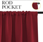NICETOWN 30 inch Curtains for Small Windows, Thermal Insulated Privacy Short - Image 3