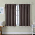 Simplebrand Ava Chocolate Short Blackout Curtains by Simplebrand
