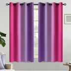 Yakamok Ombre Purple and Pink Curtains - Image 2