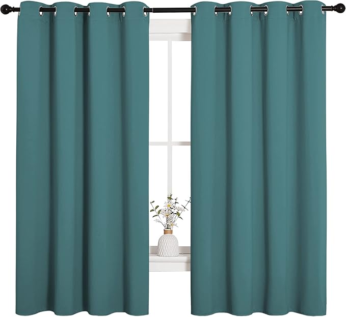 NICETOWN Bedroom Curtain Panels Blackout Draperies, Thermal Insulated Solid - Image 2