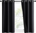NICETOWN Complete 100% Blackout Curtain Set, Double Panels, Thermal Insulated & by NICETOWN
