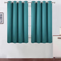 LEMOMO Blackout Curtains 66 x 54 Inch Long Sea Teal Curtains Set of 2 Panels by Lemomo