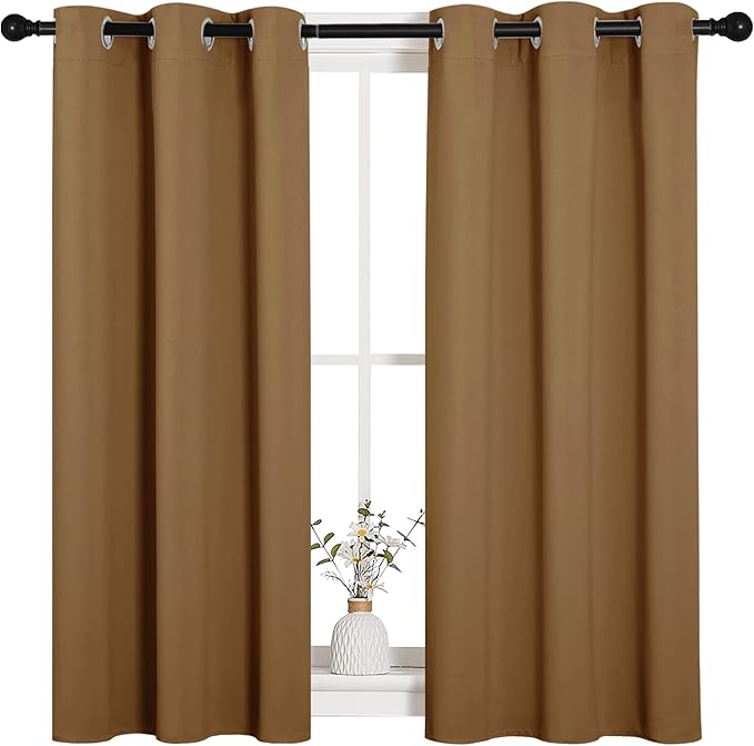 NICETOWN Sleek Blackout Curtains 45 inches Length - Image 2