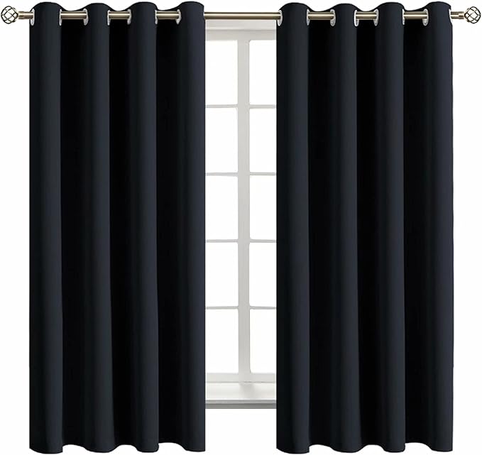 BGment Black Blackout Curtains for Bedroom by BGment