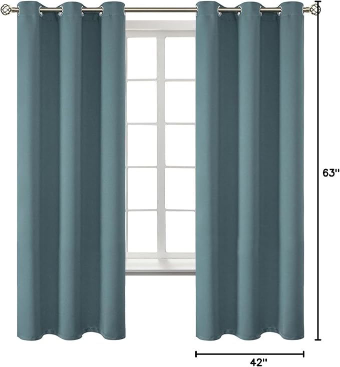 BGment Room Darkening Curtains 63 Inches Long - Image 8