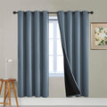 Yakamok Total Blackout Curtains, 2 Thick Layers Completely Blackout Soild by Yakamok