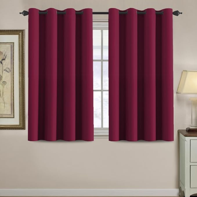 H.VERSAILTEX Blackout Curtains for Christmas Small Window Kitchen Blackout - Image 9