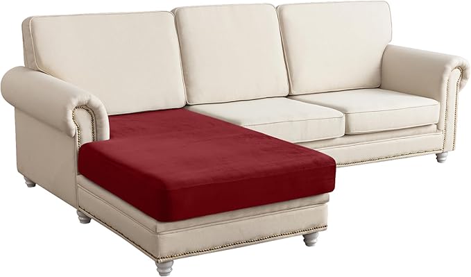 Couch Cover Velvet Chaise Cushion Cover by Taque