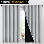 Yakamok 2 Thick Layers 100% Completely Blackout Window Curtains, Thermal - Image 2