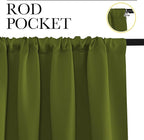 NICETOWN 2 Panels Blackout Curtains, Rod Pocket Thermal Insulated Drapes 84 - Image 2