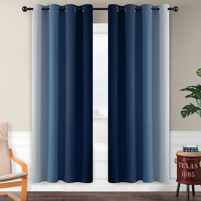 SimpleHome Ombre Room Darkening Curtains - Image 2