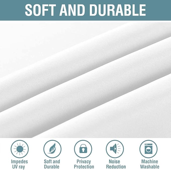 H.VERSAILTEX Pure White Curtain - Image 4