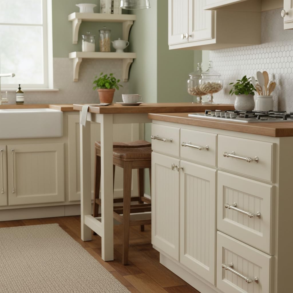 5" Brushed Satin Nickel Cabinet Pulls 10 Pack, AL3085SN