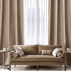 MIULEE 2 Panels Blackout Velvet Curtains Solid Soft Grommet Camel Beige Curtain - Image 6