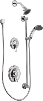 Moen 8342 M-Dura Showering Commercial Posi-Temp Two-Handle Shower Only Set, Chrome
