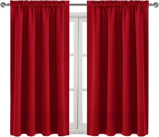 DWCN Christmas Blackout Curtains Room Darkening Thermal Insulated Bedroom - Image 9