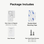Door Window Alarms -10 Pack - Adjustable Volume, Chime/Alarm, Wireless, Door Window Alarm Sensor for Home Security, Kids Safety, Door Open Alert Security Alarm for Home, Apartment and more, by Rosmila