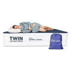 Simpli-Magic Premium Collection Luxury Air Mattress, Built-in High Capacity Pump for Home and Camping- Double Height, Adjustable, Inflatable Blow Up, Portable - Full Size