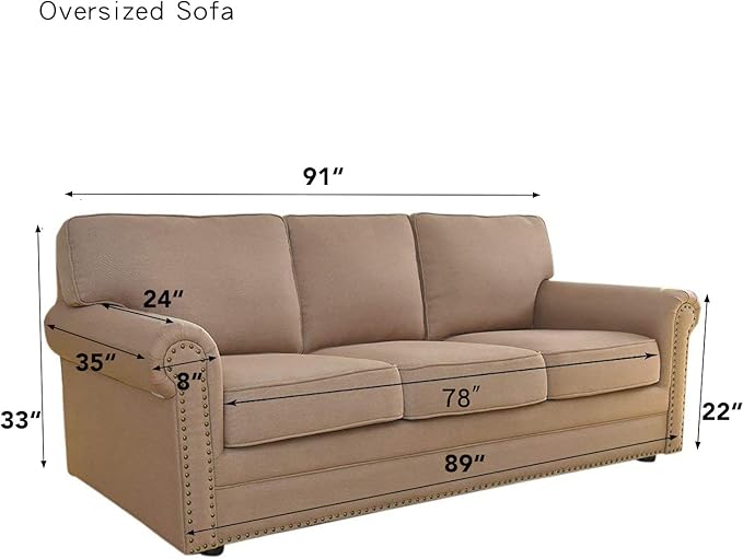 Easy-Going Stretch Oversized Sofa Slipcover 1-Piece Sofa Cover Furniture - Image 6