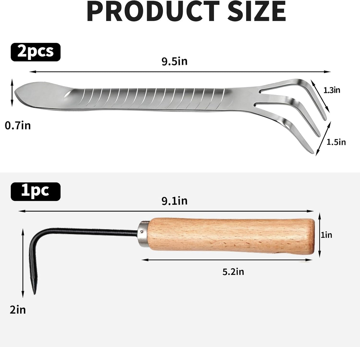 Root Hook Small Hand Rake Potted Plants Care, Repotting Root Rake Claw Hook