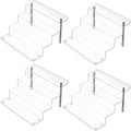 12 x 9 inch Clear Acrylic Display Riser, 4-Step, 4 Pack