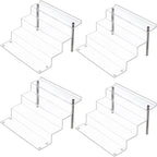 12 x 9 inch Clear Acrylic Display Riser, 4-Step, 4 Pack