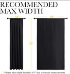 NICETOWN Black Blackout Curtain Blinds - Image 7
