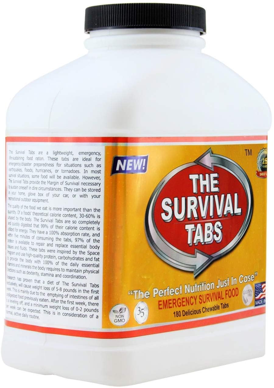Survival Tabs – Emergency Food Supply – Original Tabs, Bulk, Disaster Ready
