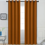Yakamok Burnt Orange Blackout Curtains by Yakamok