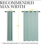 NICETOWN Aqua Blue Blackout Curtains 96" Long - Image 7