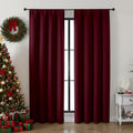 Simplebrand Ava Burgundy Blackout Curtains by Simplebrand
