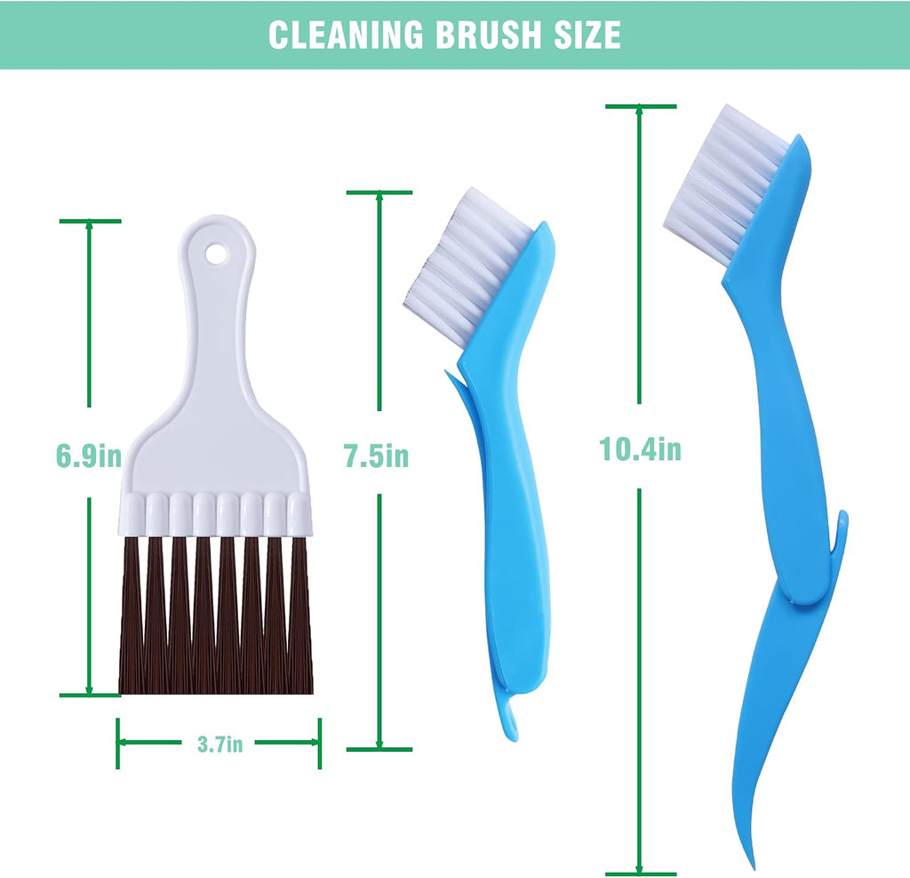 10 Pcs Air Conditioner Fin Comb Cleaner kit AC Coil Cleaning Brush 5 Different Fin Combs Condenser Fin Straightener AC Evaporator Comb Radiator Repair Clean Tool (Multicolor)