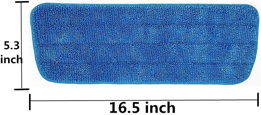 Xindejia 10 Pack Microfiber Spray Mop Replacement Heads for Wet/Dry Mops Floor Cleaning Pads Compatible with Bona Floor Care System