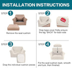 Turquoize 2 Piece Chair Covers for Living Room Armchair Couch Cover - Image 7