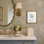 Eucalyptus Bathroom Wall Decor, Wood Framed Botanical Wall Art 8x10 Inch