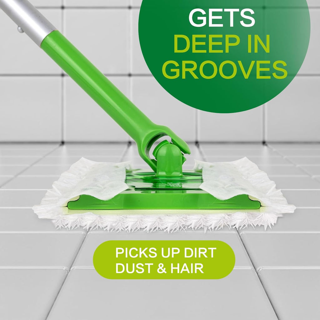 100Pcs Heavy Duty Dry Cloths Compatible with Swiffer Sweeper Mop