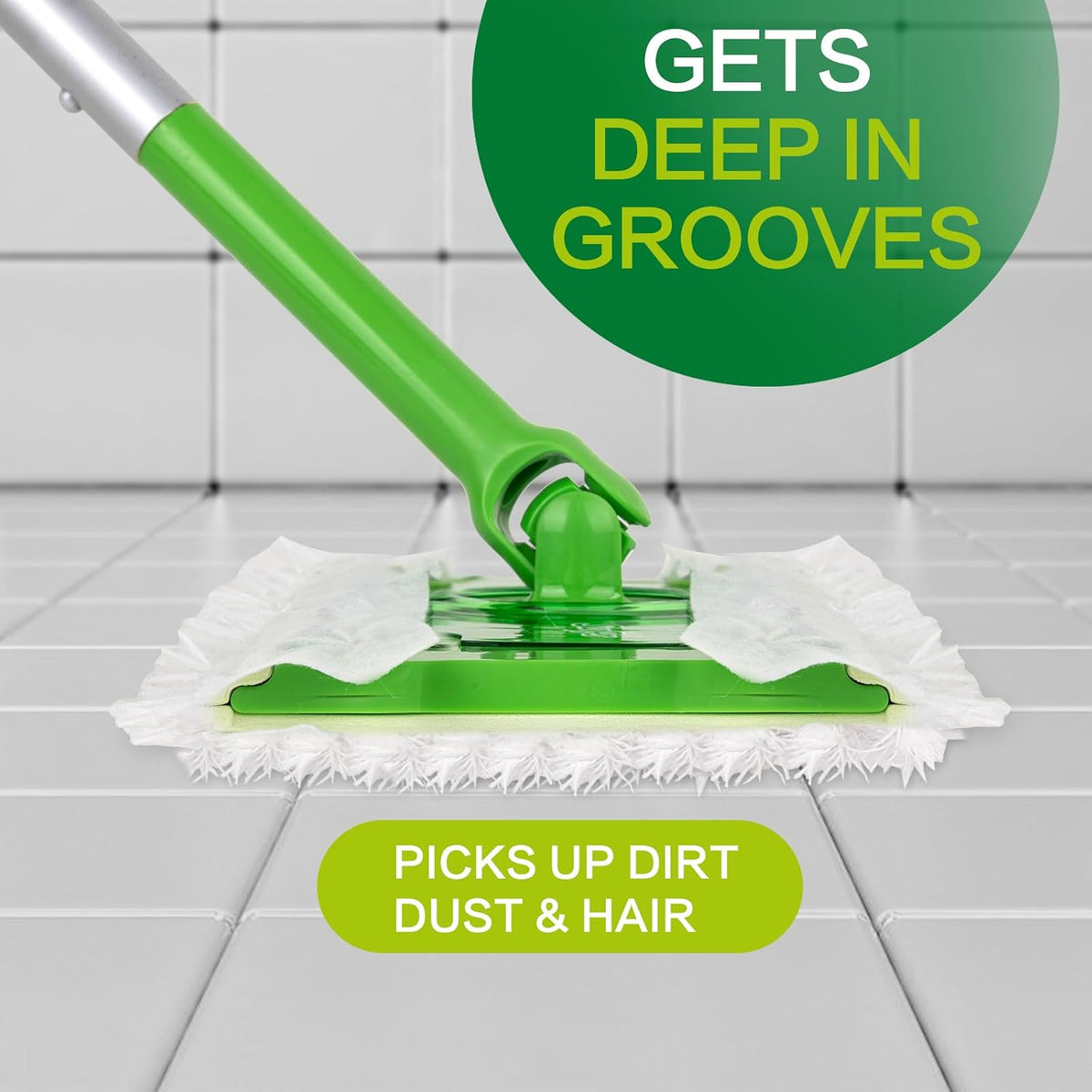 100Pcs Heavy Duty Dry Cloths Compatible with Swiffer Sweeper Mop