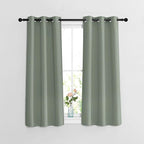 NICETOWN Blackout Sage Green Curtains 54 inches Long 2 Panels Set by NICETOWN