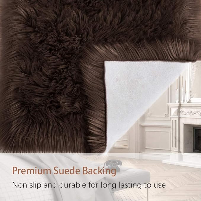 LOCHAS Soft Fluffy Faux Fur Rugs - Image 7