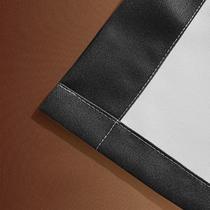 Yakamok Blackout Ombre Burnt Orange and Black Curtains-Gradient Room Darkening - Image 7