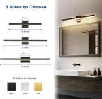 Joossnwell Black Bathroom Vanity Light Fixture Over Mirror 31.5 Inch