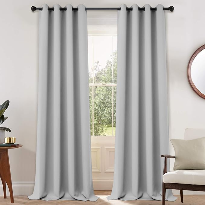 Yakamok Blackout Curtains Room Darkening Thermal Insulated Grommet top Window by Yakamok