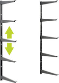 Delta Heavy Duty Lumber Storage Rack Cycle, Holds Up to 800 lbs - Easy to Install Wood Storage Rack with Fully Adjustable Arms - Steel Construction Storage Solution for Garage, Basement & Pantry