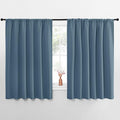 NICETOWN Blackout Curtains for Bedroom, Smoky Blue, 1 Pair, 70 by 63-inch by NICETOWN