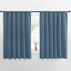 NICETOWN Blackout Curtains for Bedroom, Smoky Blue, 1 Pair, 70 by 63-inch by NICETOWN