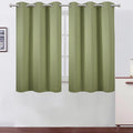 LEMOMO Sage Green Blackout Curtains/38 x 54 Inch/Set of Two Panels Grommet by Lemomo